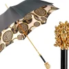 Mythical Elegance: il Marchesato Umbrella with Golden Medusa Accent