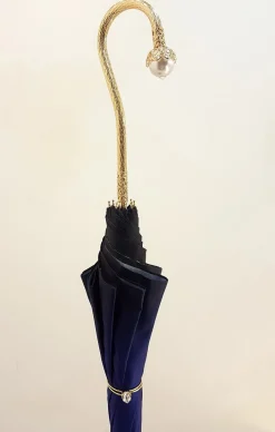 Ombrello alla moda finito in un lussuoso Raso blu