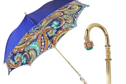 Ombrello artigianale con design astratto