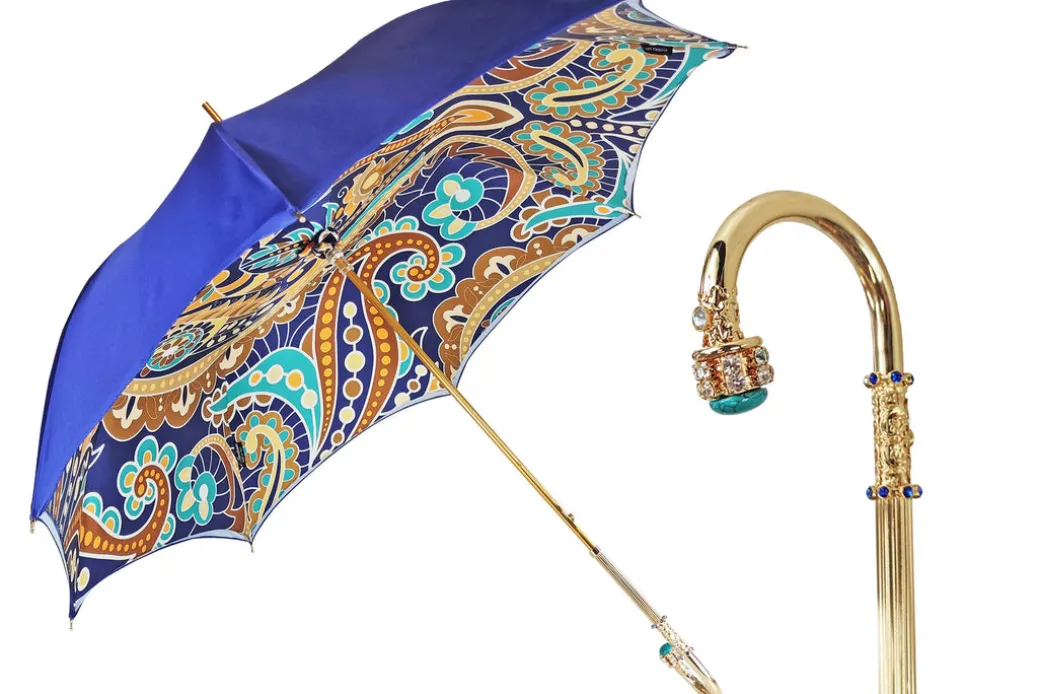 Ombrello artigianale con design astratto