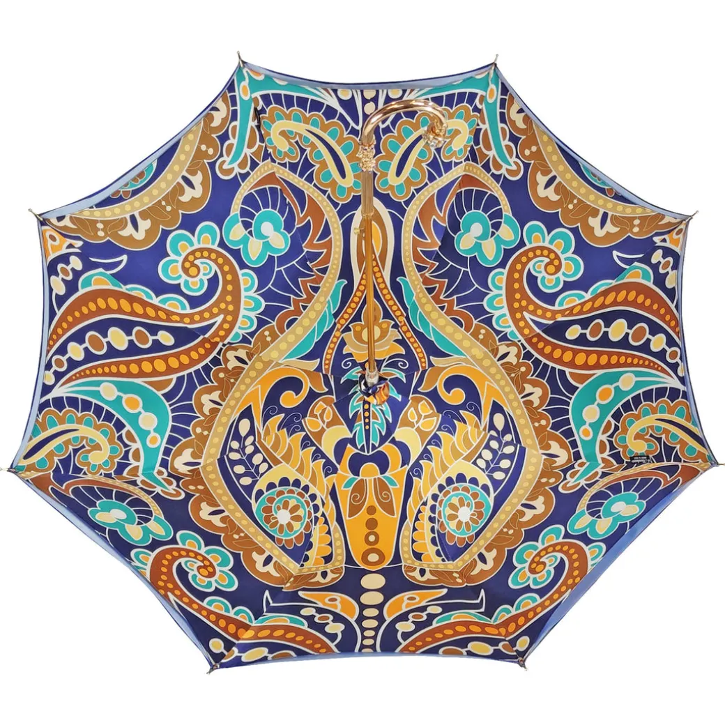 Ombrello artigianale con design astratto