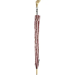 Ombrello automatico con manico cane da punta placcato oro 24K