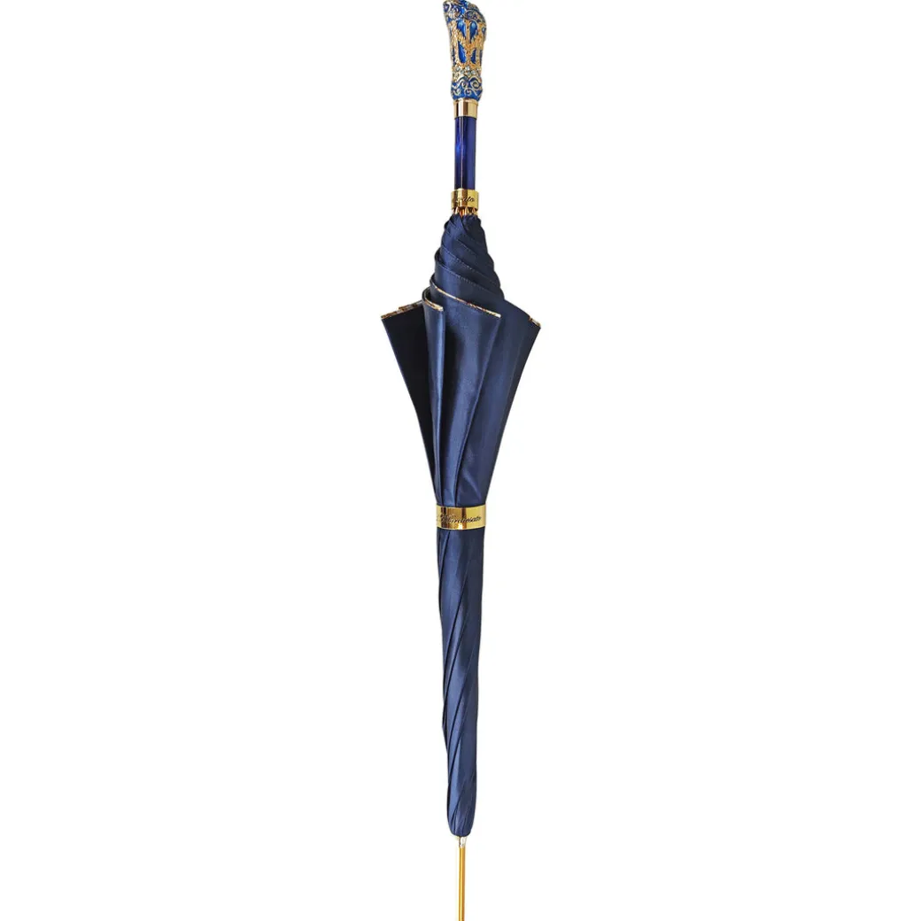 Ombrello azzurro fine ed elegante