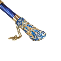 Ombrello azzurro fine ed elegante