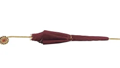 Ombrello Bordeaux cangiante con interno fantasia pizzo