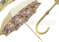 Ombrello Classico ed estroverso da donna - Fiori blu