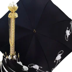 Ombrello Con Doppio Panno E Fiori Ricamati Ombrello Alla Moda