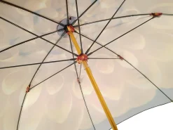 Ombrello con fiore astratto bronzo - Superlight