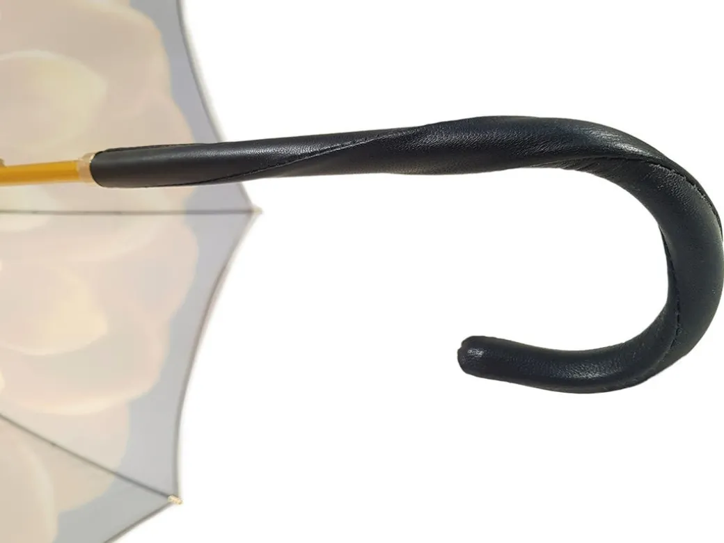 Ombrello con fiore astratto bronzo - Superlight