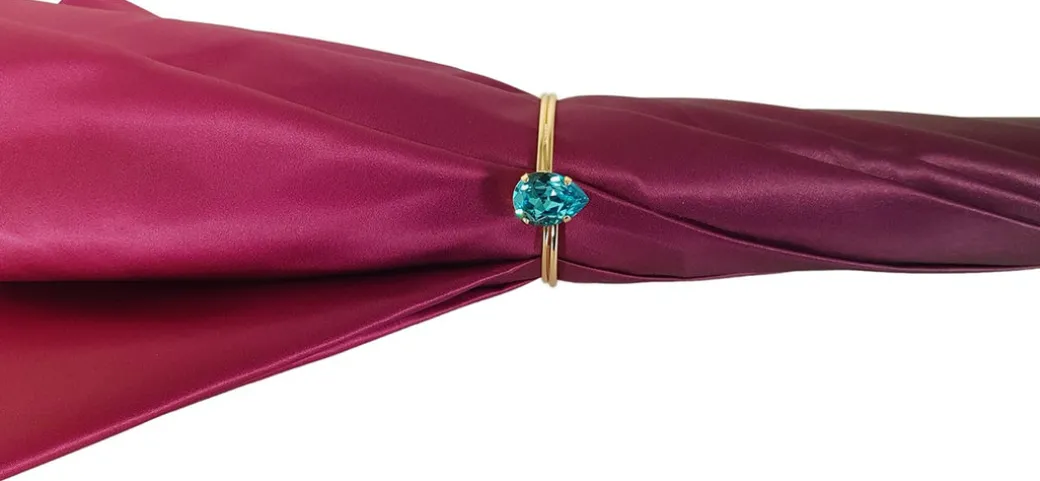 Ombrello con pavone e cristalli Swarovski