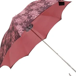 Ombrello con rose Rosa e cristalli Swarovski