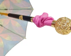 Ombrello da donna fatto a mano meraviglioso - esclusivo design multico