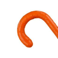 Ombrello da uomo elegante con manico in pelle di struzzo arancione