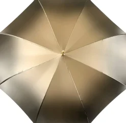 Ombrello doppio tessuto in un fantastico colore cioccolato