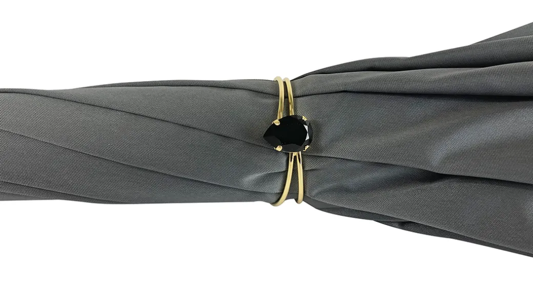 Ombrello elegante fatto a mano con libellula