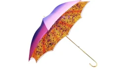 Ombrello estroverso Fuchsia e viola con corone