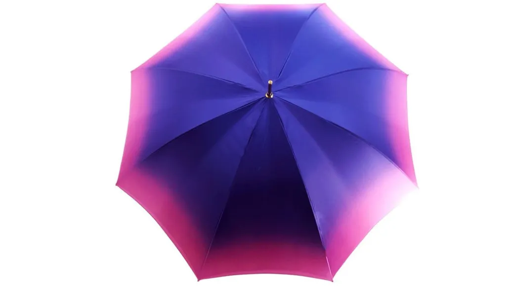 Ombrello estroverso Fuchsia e viola con corone