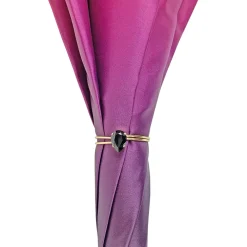 Ombrello fucsia con medaglione e cristalli