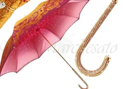 Ombrello gioiello di lusso fatto a mano in Italia Fantastico ombrello moda cristalli