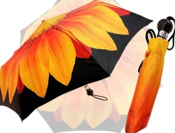 Ombrello girasole da donna pieghevole - Arancione