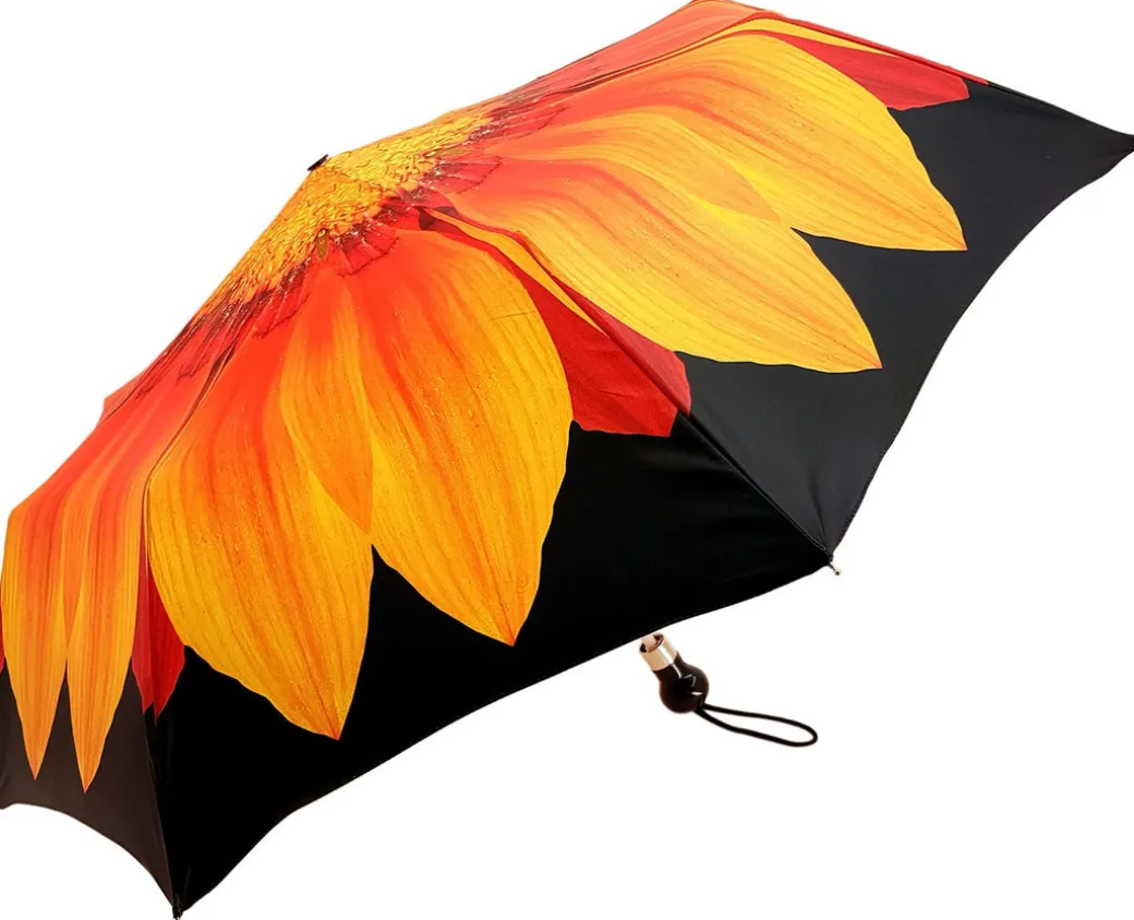 Ombrello girasole da donna pieghevole - Arancione