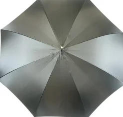 Ombrello grigio con interno stampa floreale - motivo esclusivo
