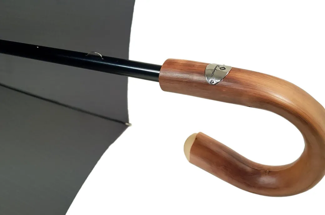 Ombrello maschile oversize Nero Extra Forte Tessuto