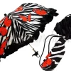 Ombrello medio con motivo farfalle rosse
