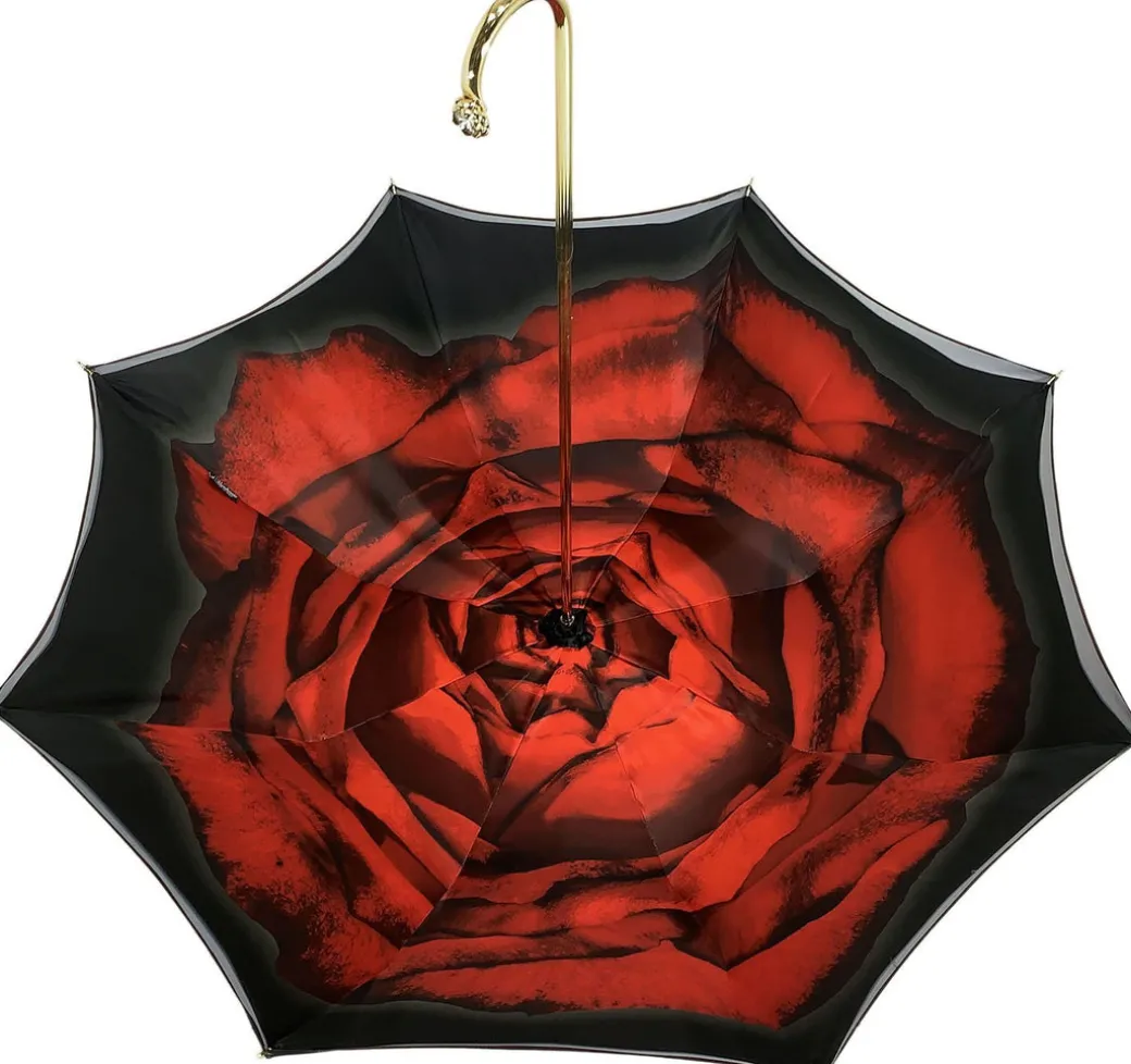 Ombrello Meraviglioso Con Design Rosa Rossa