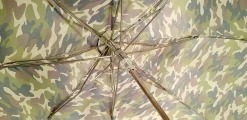 Ombrello militare Pieghevole da uomo Con Manico in legno Bamboo