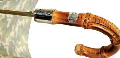 Ombrello militare Pieghevole da uomo Con Manico in legno Bamboo