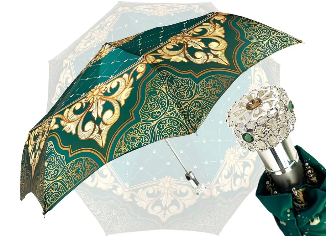 Ombrello mini verde e beige - ilMarchesato
