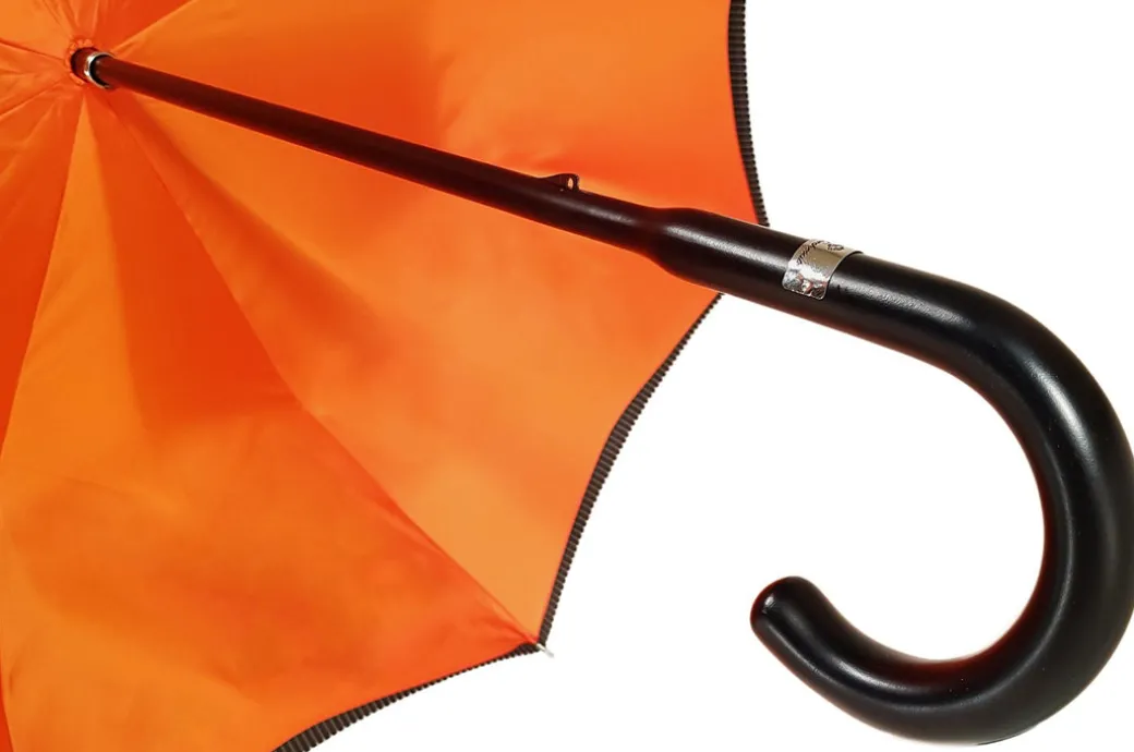 Ombrello piantino da uomo in faggio verniciato - colore Arancione
