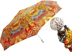 Ombrello pieghevole da donna mosaico con Re Bizantino