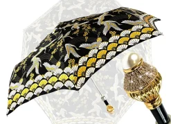 Ombrello pieghevole da donna - Meraviglioso design con aironi