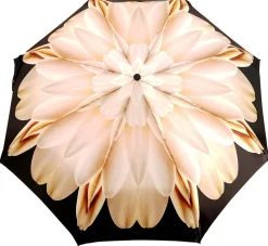 Ombrello pieghevole da donna Lotus con manico in anatra nera Mini ombrelli fatti a mano