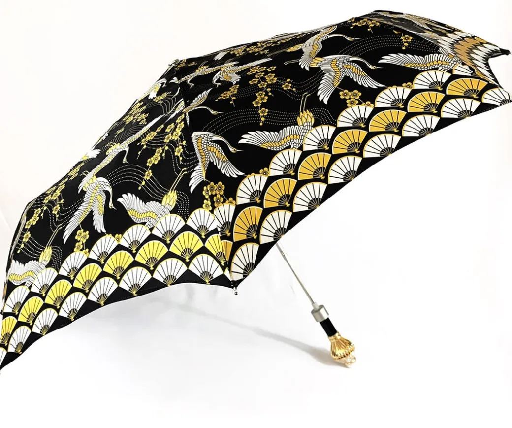 Ombrello pieghevole da donna - Meraviglioso design con aironi