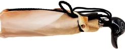 Ombrello pieghevole da donna Lotus con manico in anatra nera Mini ombrelli fatti a mano