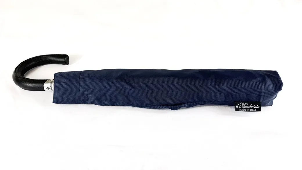 Ombrello pieghevole da uomo Blu scuro