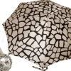 Ombrello pieghevole elegante leggero crema e nero