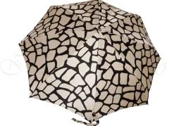 Ombrello pieghevole elegante leggero crema e nero
