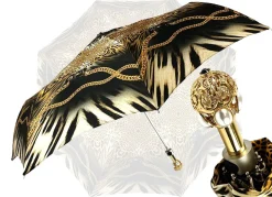 Ombrello Pieghevole Leopardato Con Catene