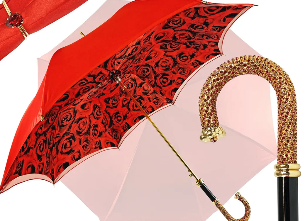 Ombrello romantico con rose