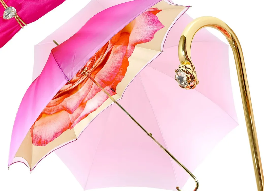 Ombrello rosa con Disegno Rose