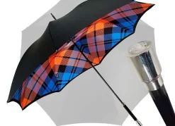 Ombrello scozzese multicolre sfizioso da uomo a doppio tessuto - Manic