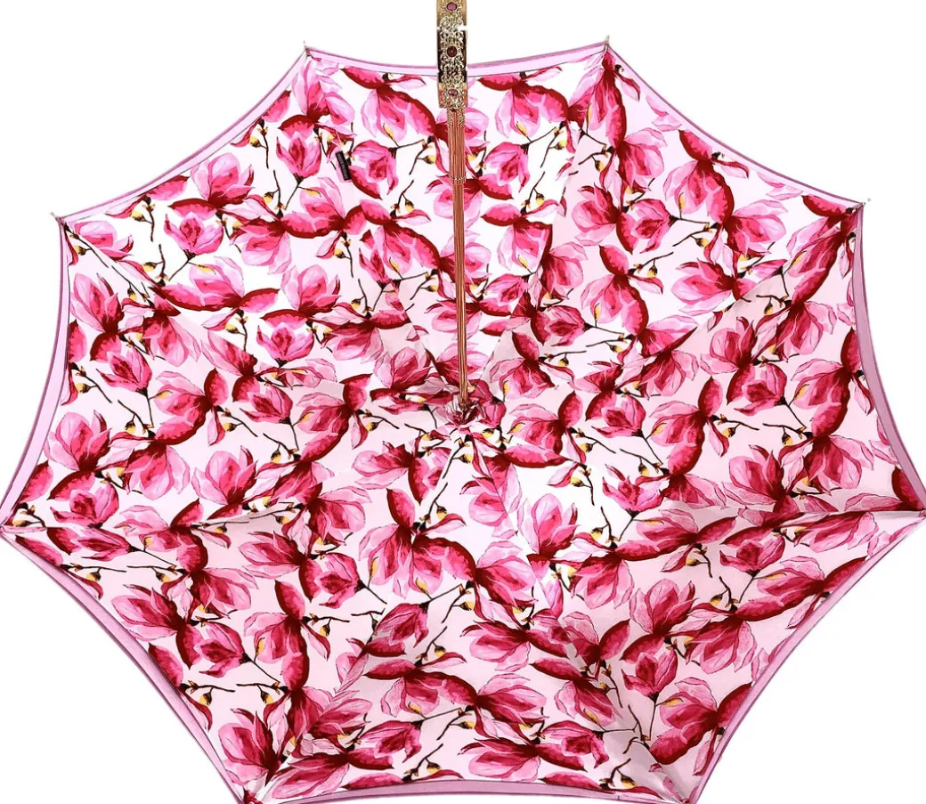 Ombrello Sfumato Fucsia - Esclusivo disegno fiorato