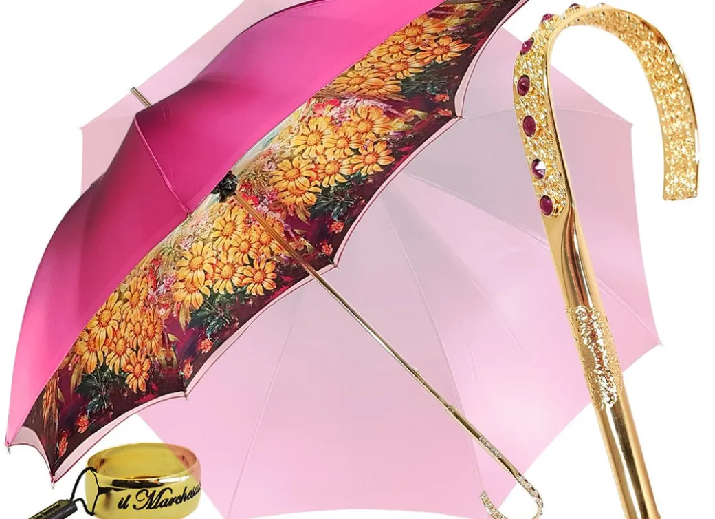 Ombrello sfumato fucsia adorabile, nuova esclusiva fiorita il Marchesa