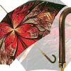 Ombrello speciale con fantasia rossa astratta