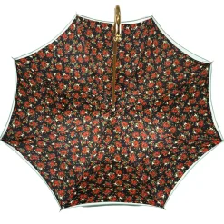 Ombrello verde con fantasia rose