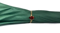 Ombrello verde con fantasia rose